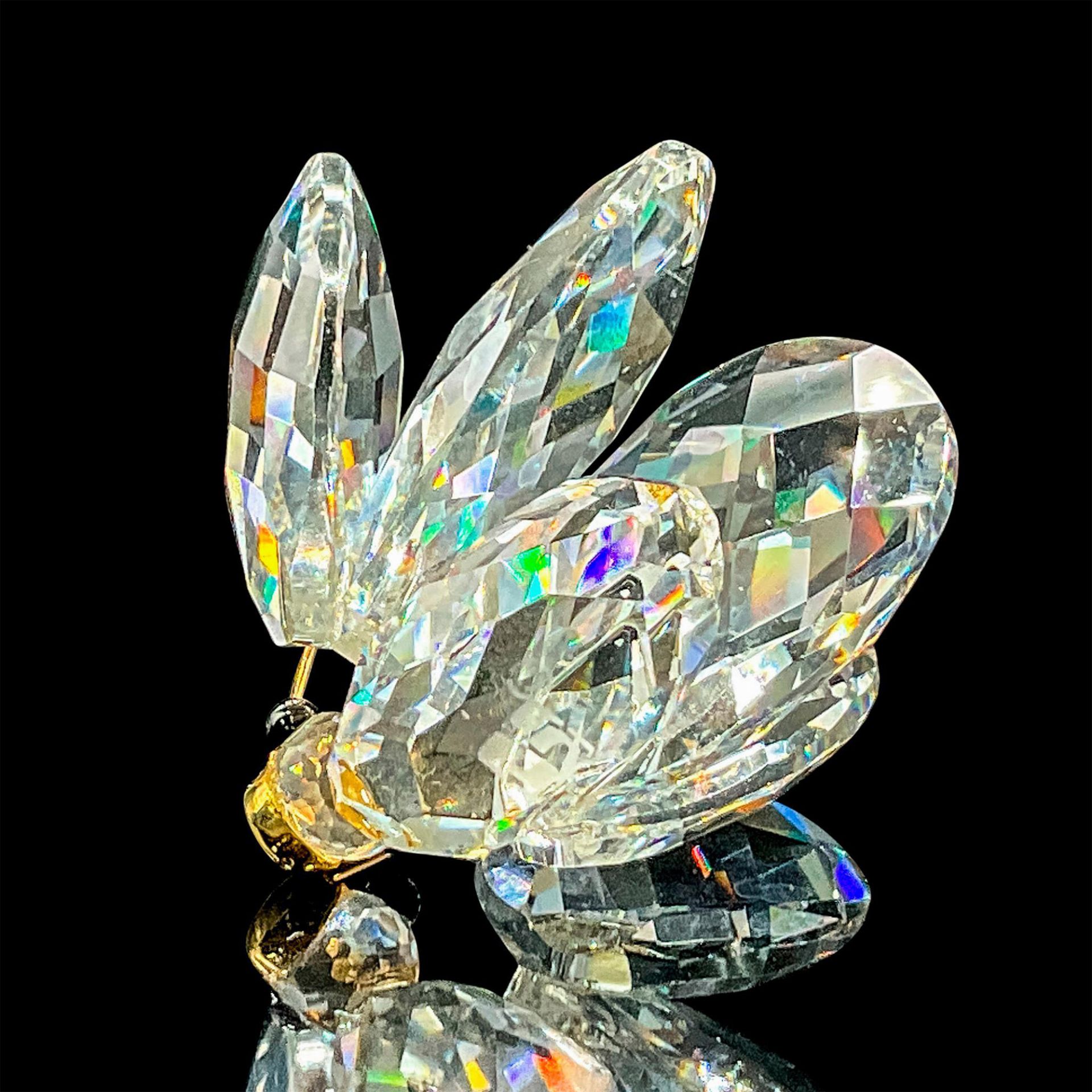 Swarovski Crystal Figurine, Butterfly with Gold Antennae - Image 4 of 5