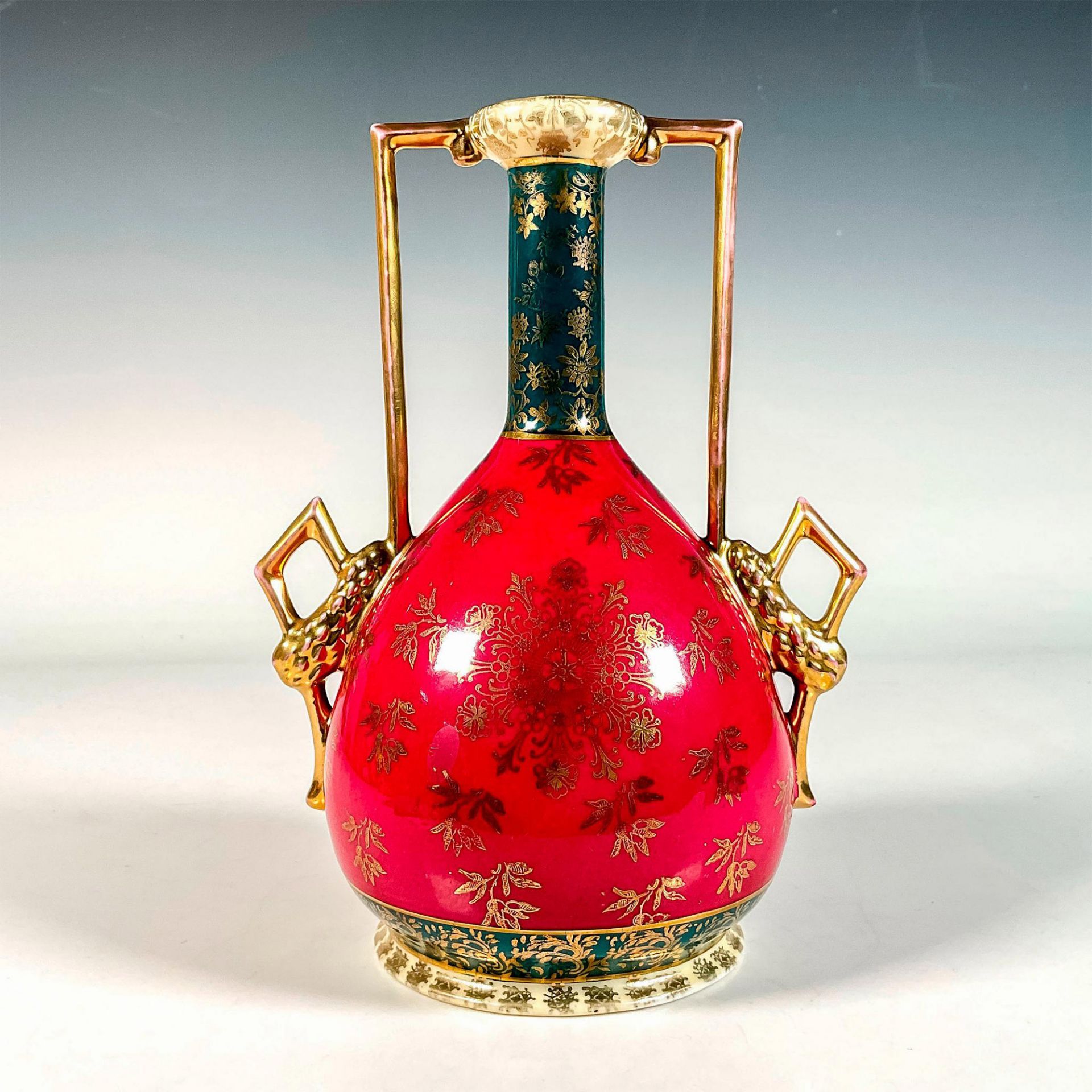 Royal Vienna Josef Riedl Vase - Bild 2 aus 3