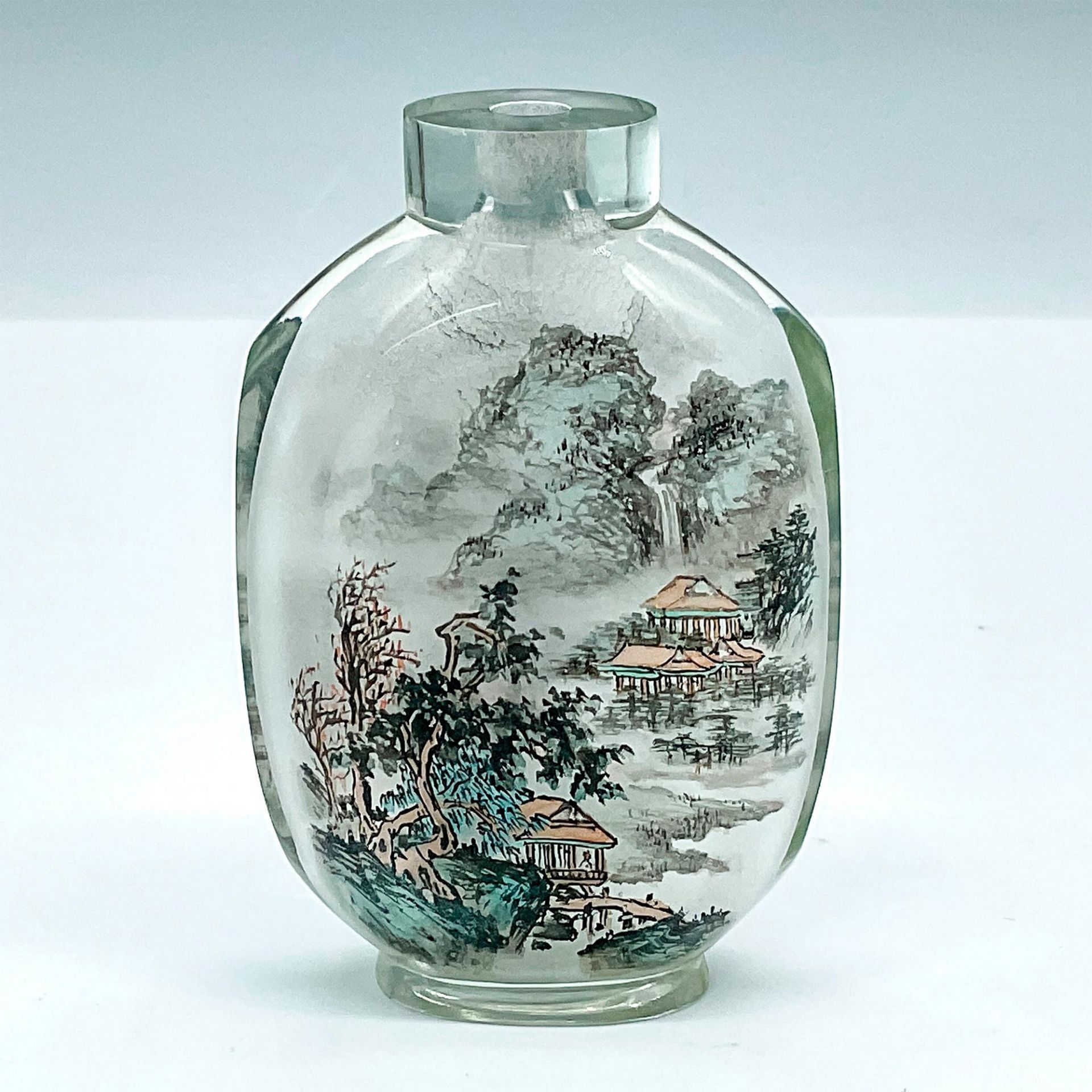 Chinese Snuff Bottle Reverse Painted - Bild 2 aus 3