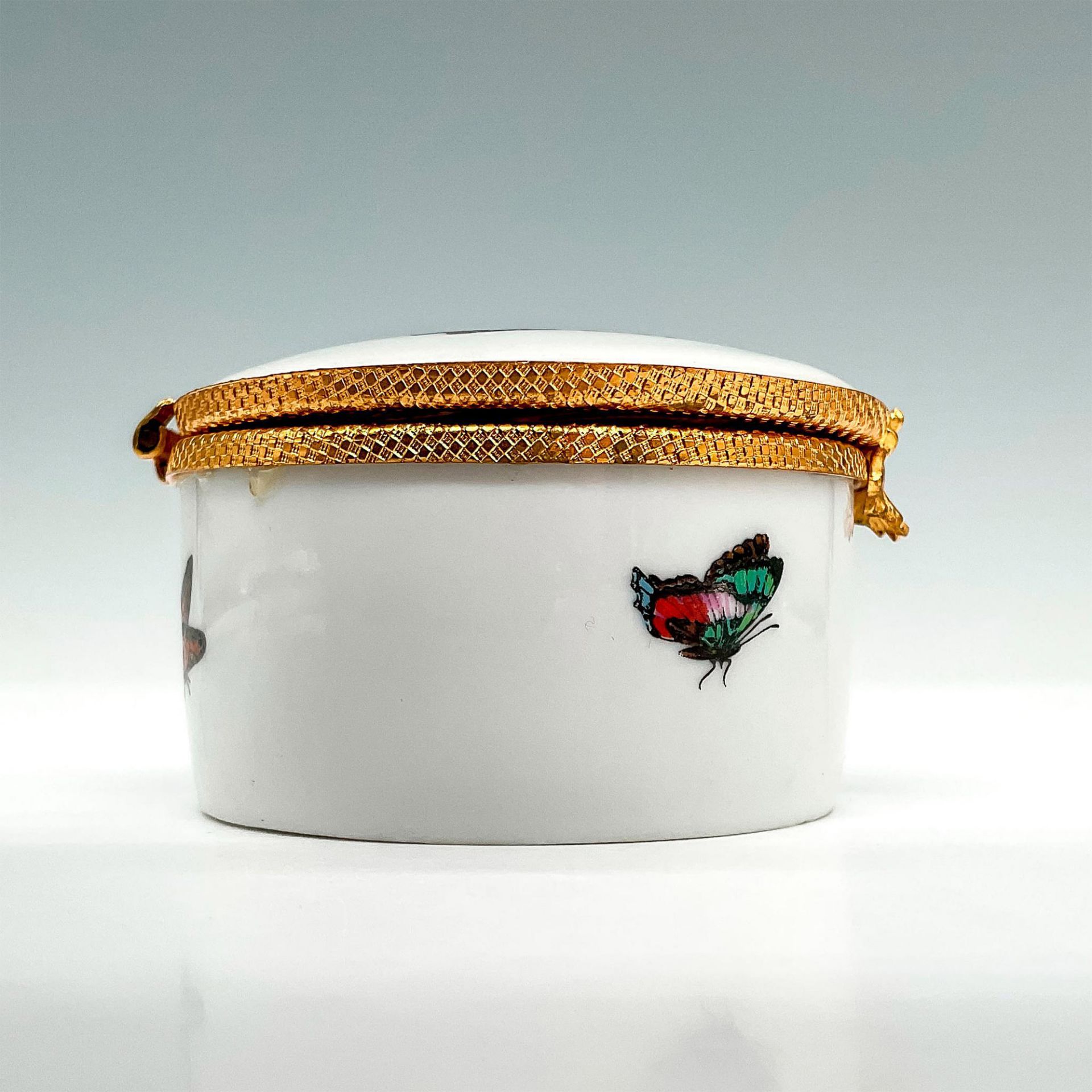 Malbec Porcelain Box, Butterflies - Image 3 of 6