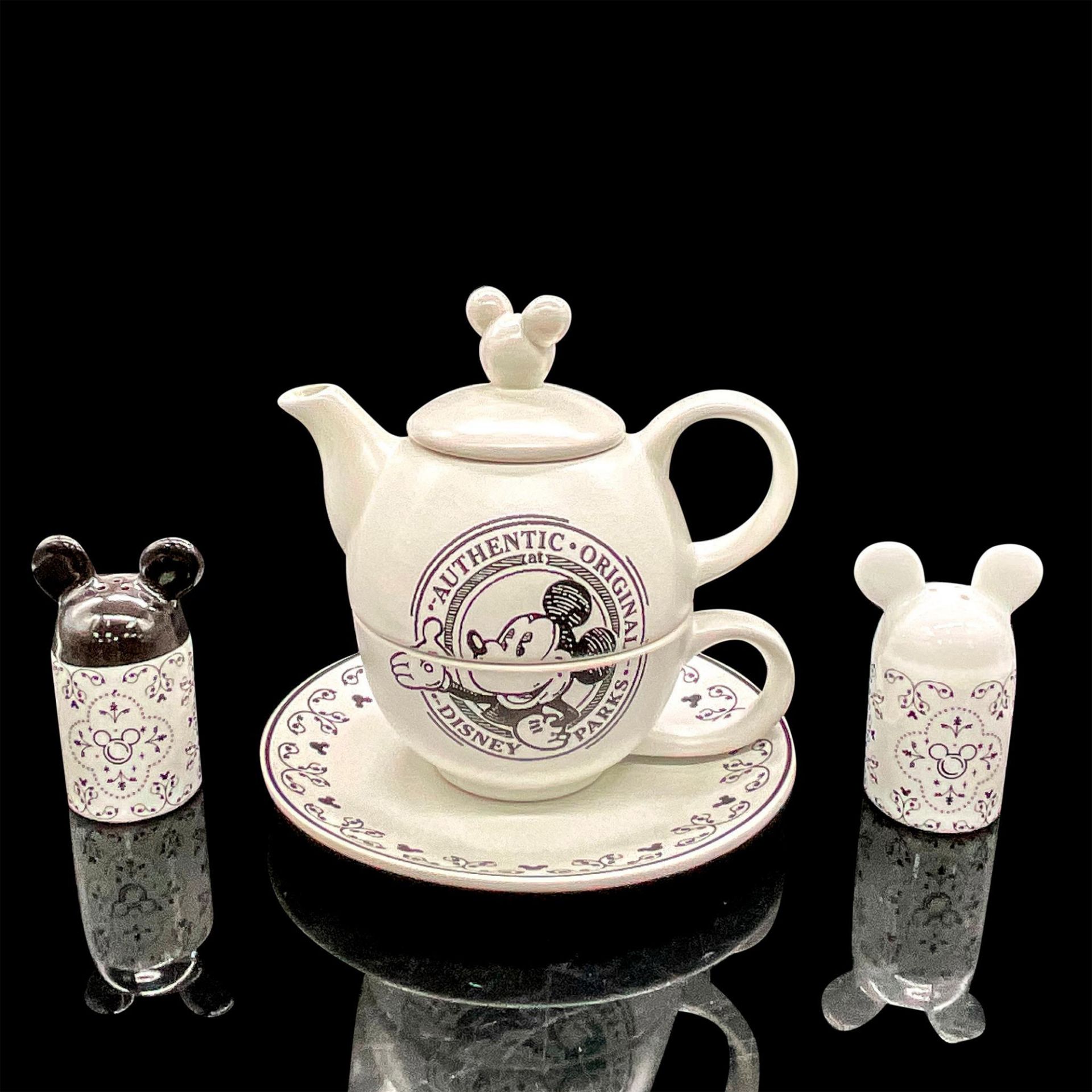 5pc Disney Tea for One + Shakers, Mickey Mouse