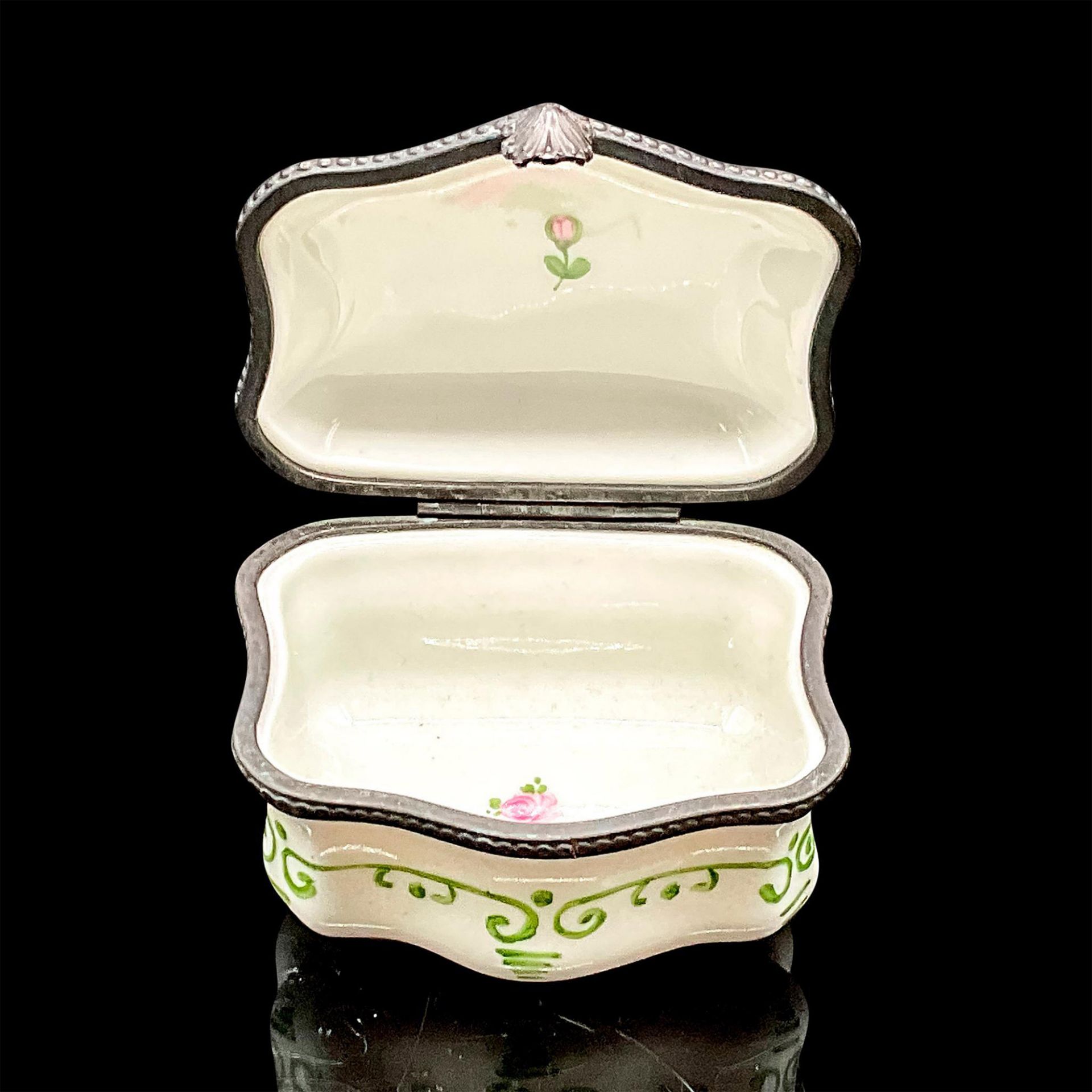 Limoges Porcelain Box, Chest Shaped - Bild 2 aus 3