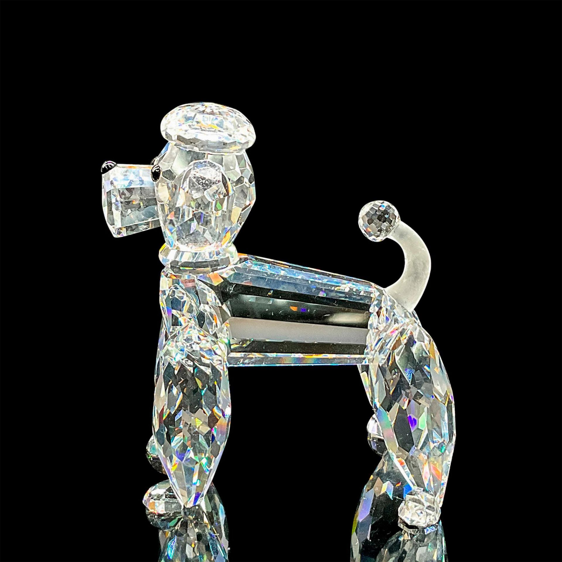 Swarovski Silver Crystal Figurine, Standing Poodle - Bild 2 aus 5