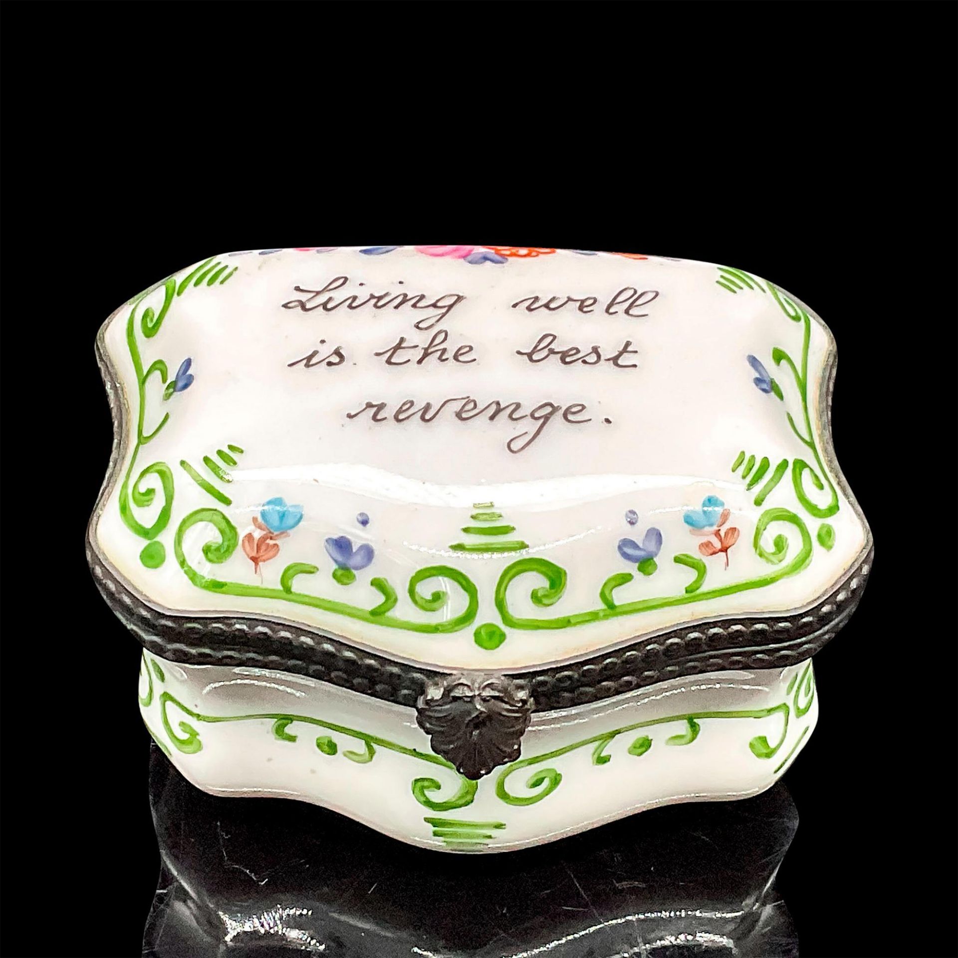 Limoges Porcelain Box, Chest Shaped