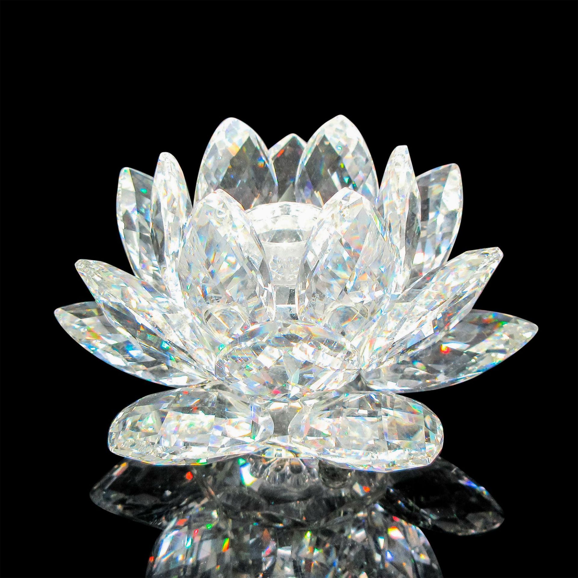 Swarovski Crystal Candleholder, Waterlily - Image 2 of 3
