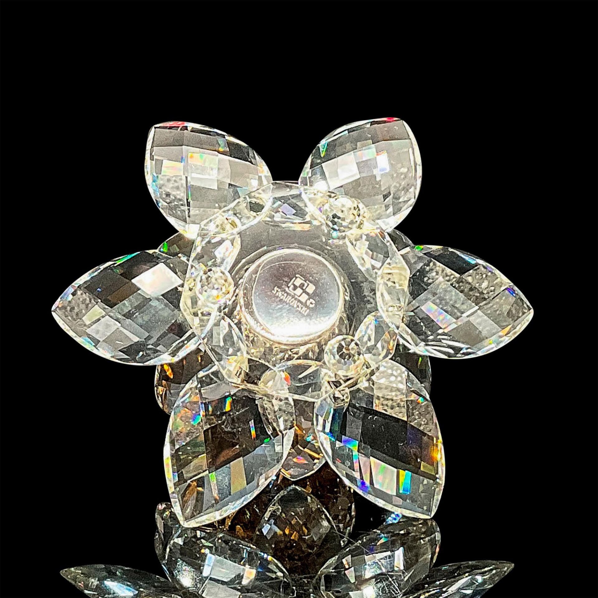 Swarovski Crystal Figurine, Gold Bee on Lotus - Image 3 of 4