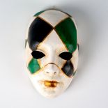 Venetian Mask, Harlequin, Green, Black, Gold