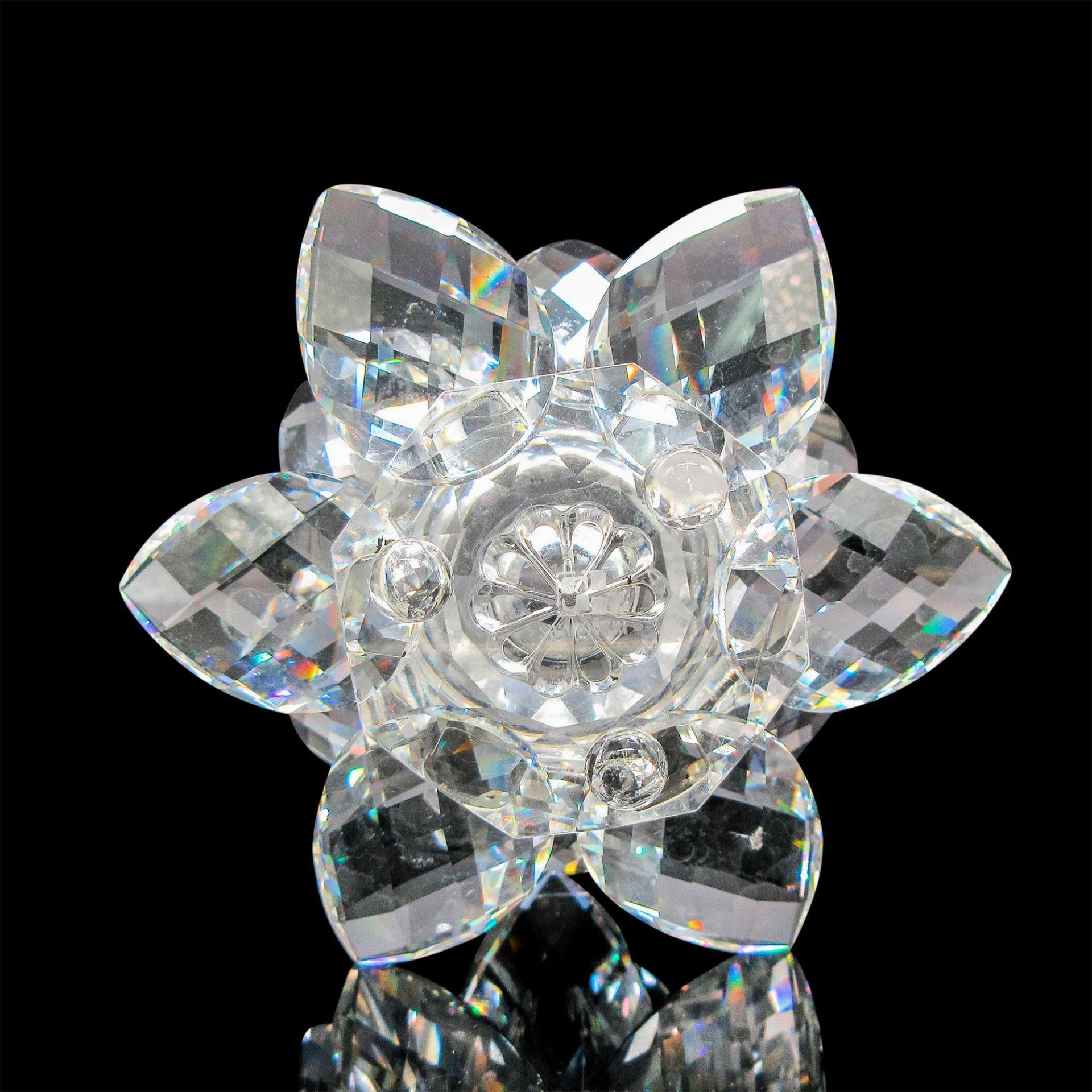 Swarovski Crystal Candleholder, Waterlily - Image 3 of 3