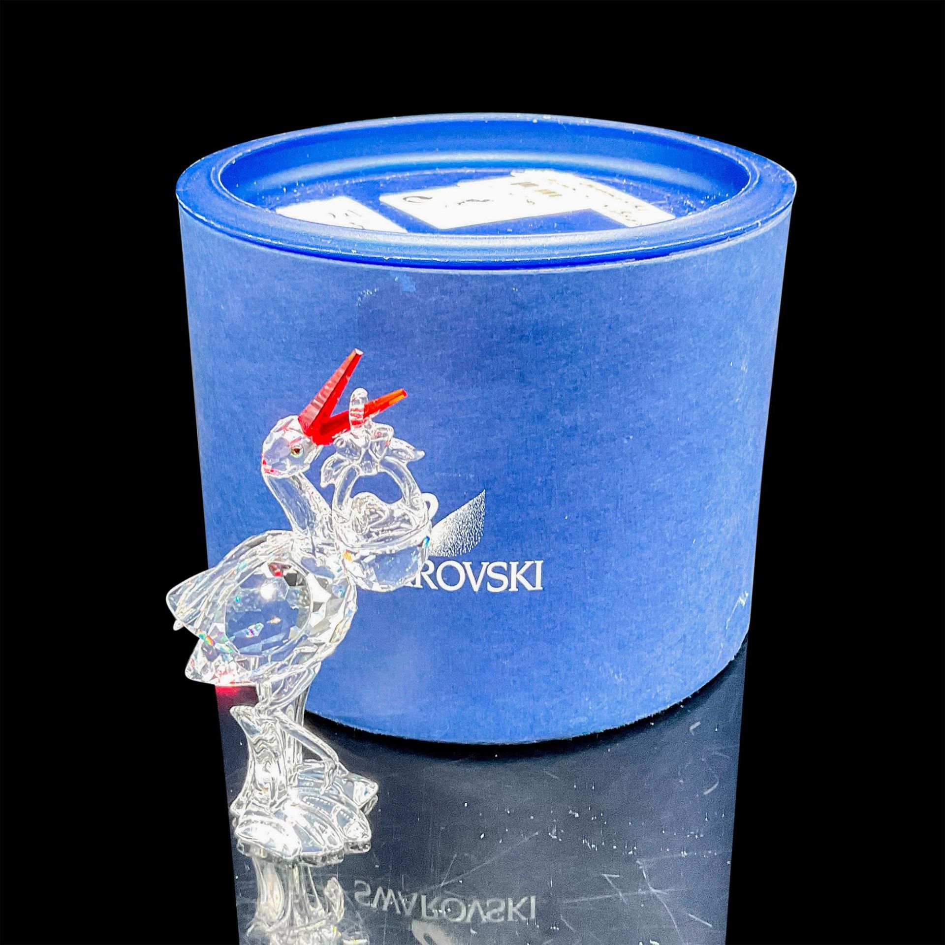 Swarovski Crystal Figurine, Stork with Baby - Image 4 of 4