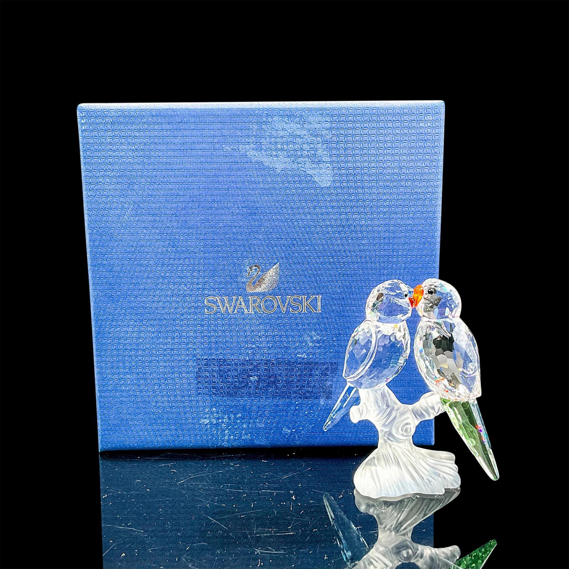 Swarovski Crystal Figurine, Pair of Budgies, Small - Bild 2 aus 4