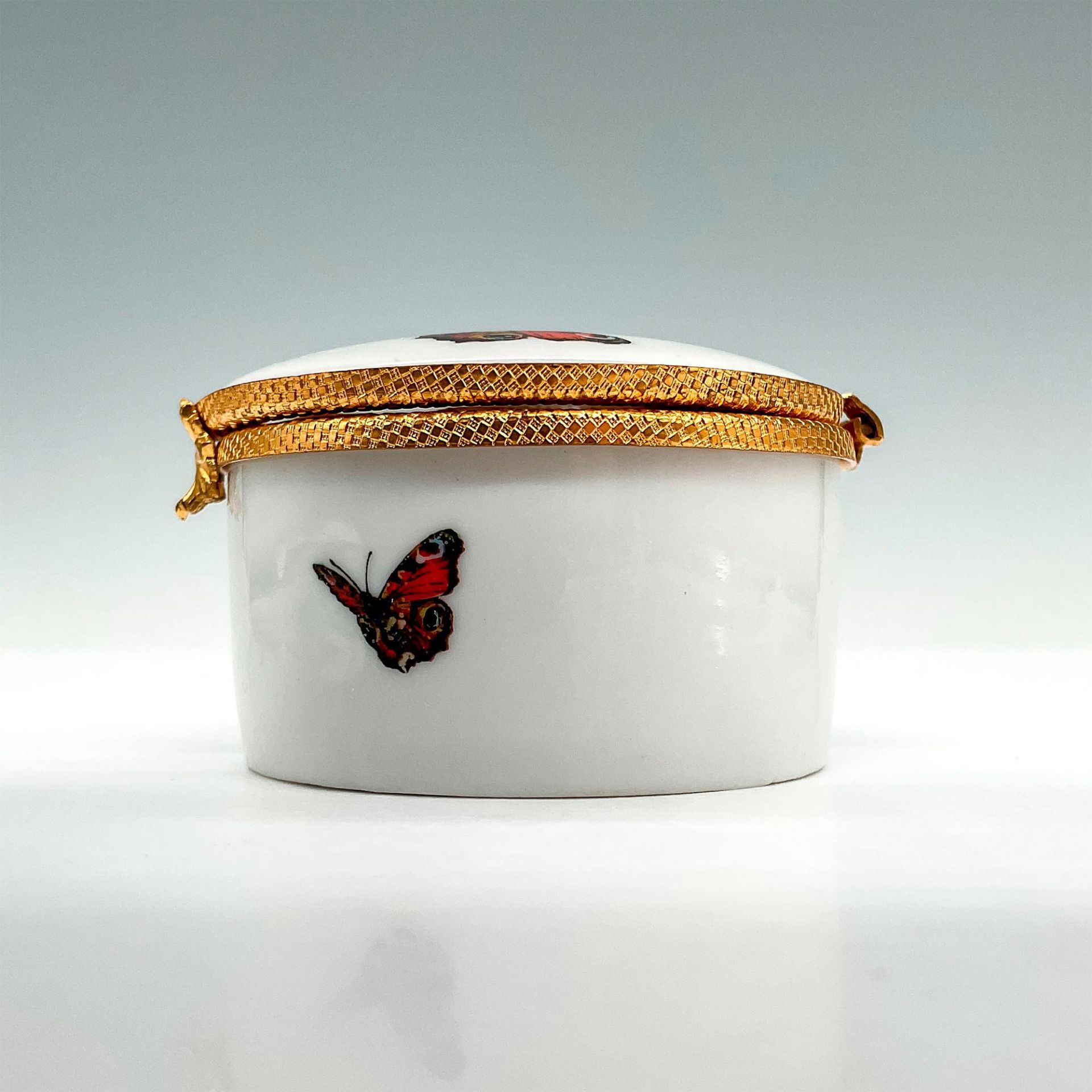 Malbec Porcelain Box, Butterflies - Image 5 of 6