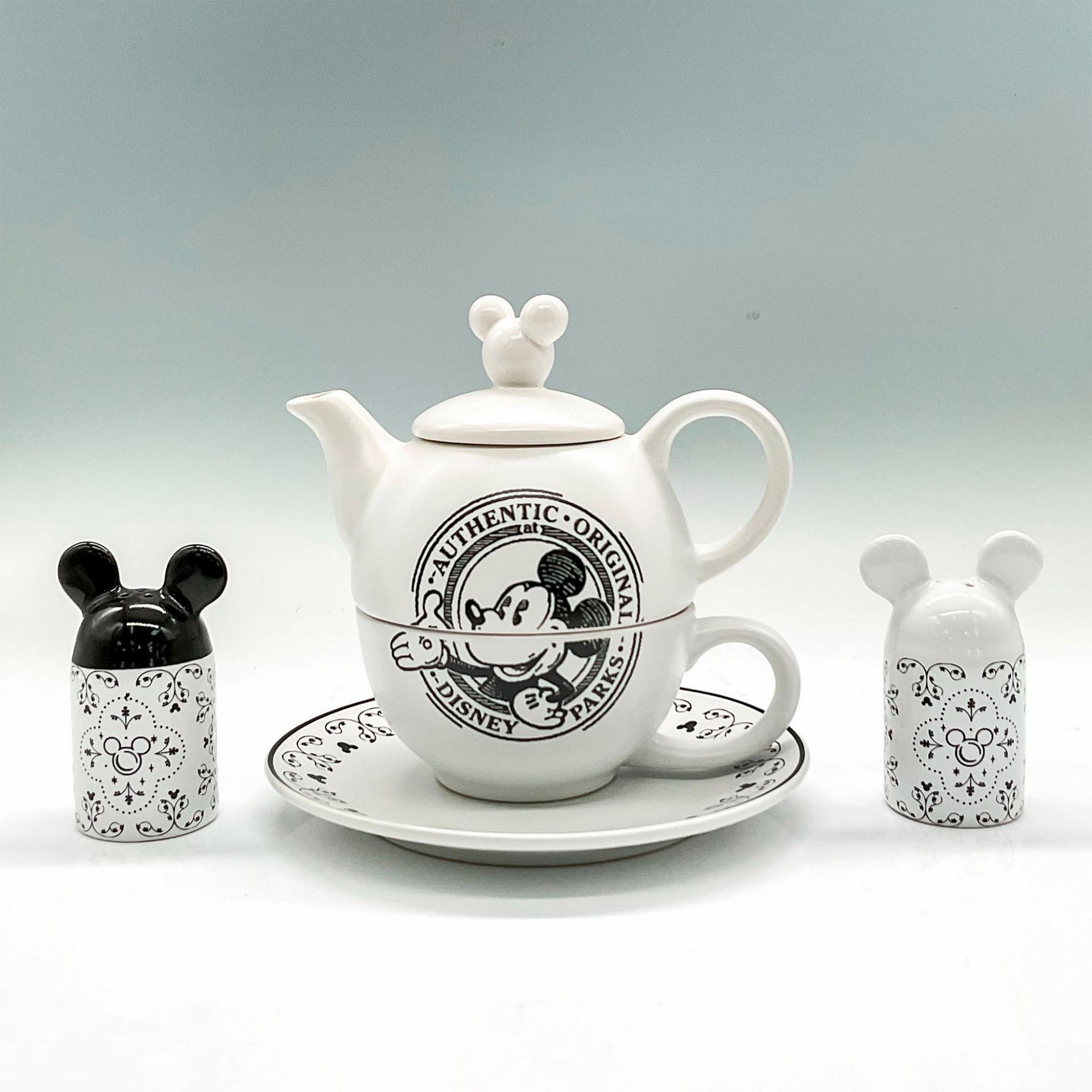 5pc Disney Tea for One + Shakers, Mickey Mouse - Image 2 of 4