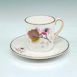 2pc Shelley Bone China Teacup and Saucer, Bramble Blackberry