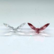 2pc Swarovski Crystal Butterflies, Bejeweled, Light Amethyst