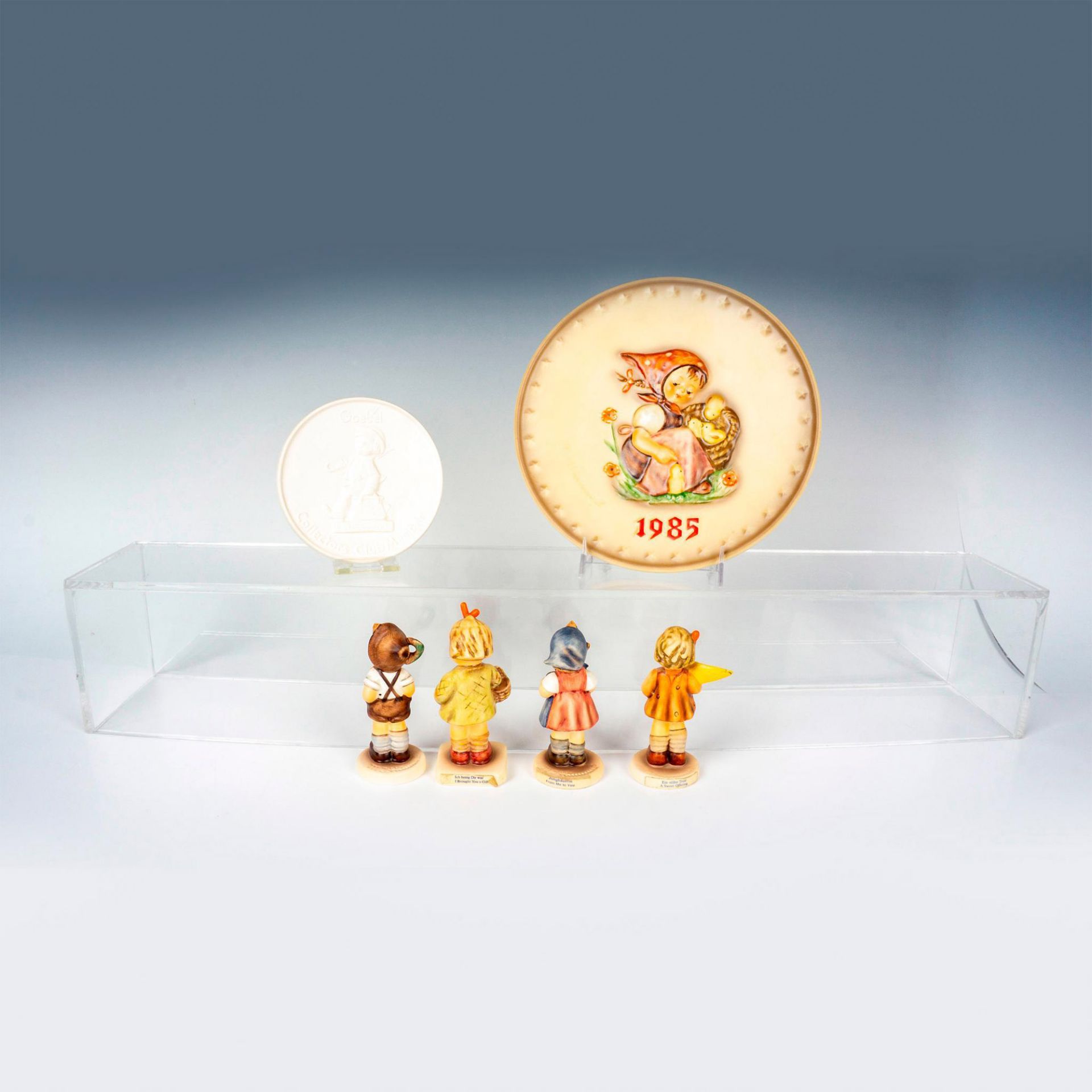 6pc Goebel Hummel Porcelain Figurines & Wall Plates - Image 3 of 5