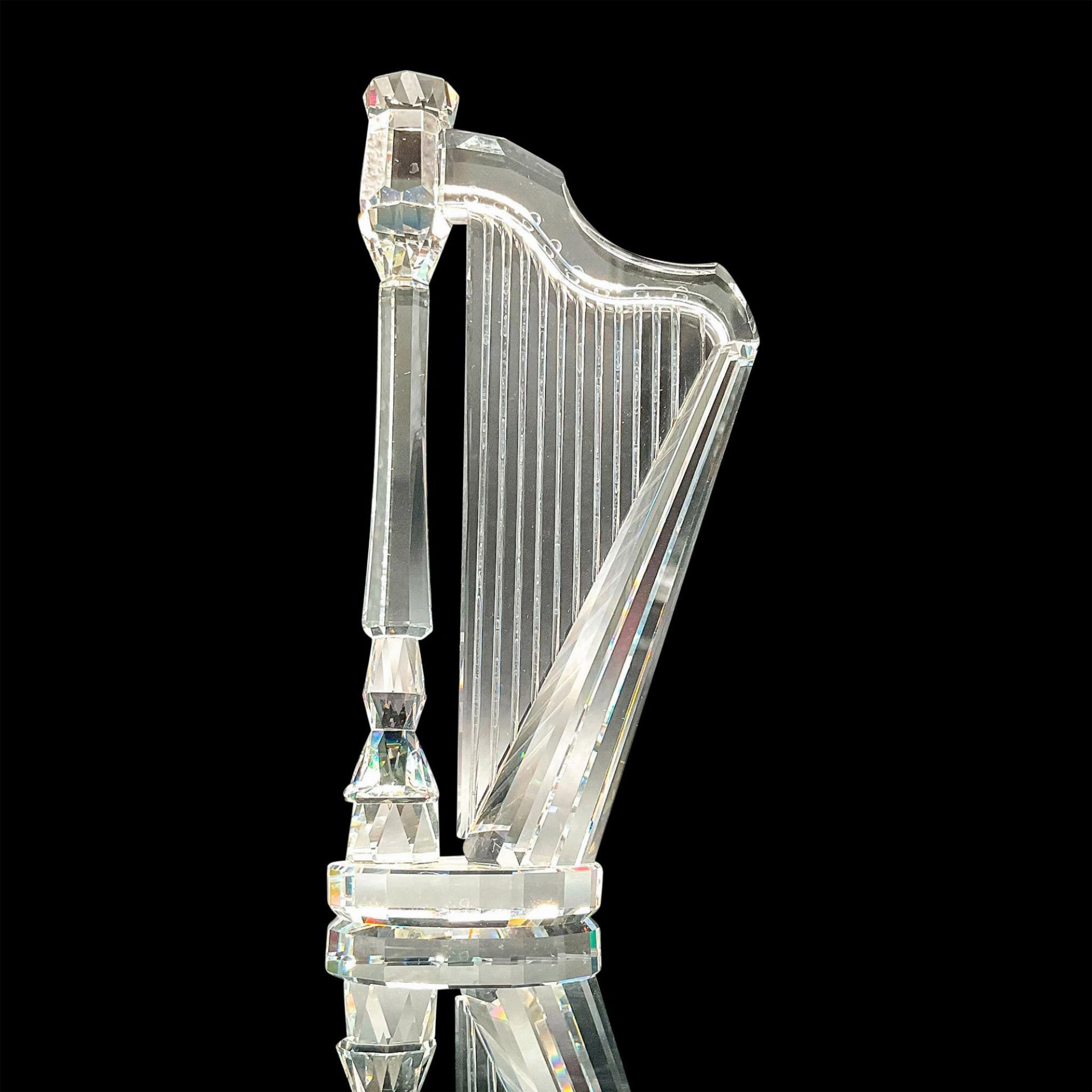 Swarovski Silver Crystal Figurine, Pedal Harp - Bild 2 aus 3