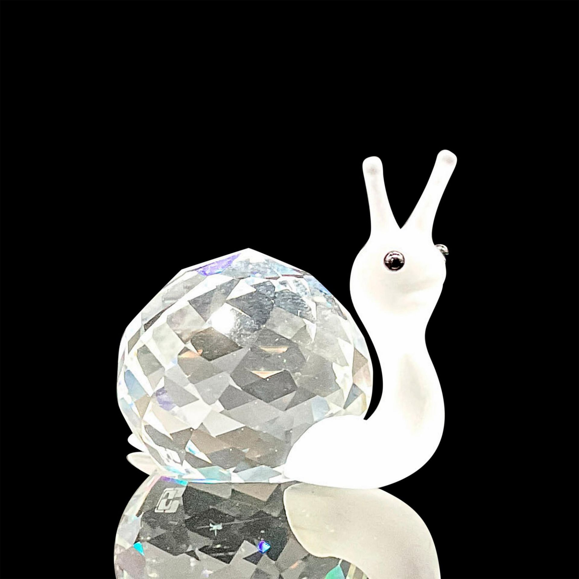 Swarovski Silver Crystal Figurine, Snail