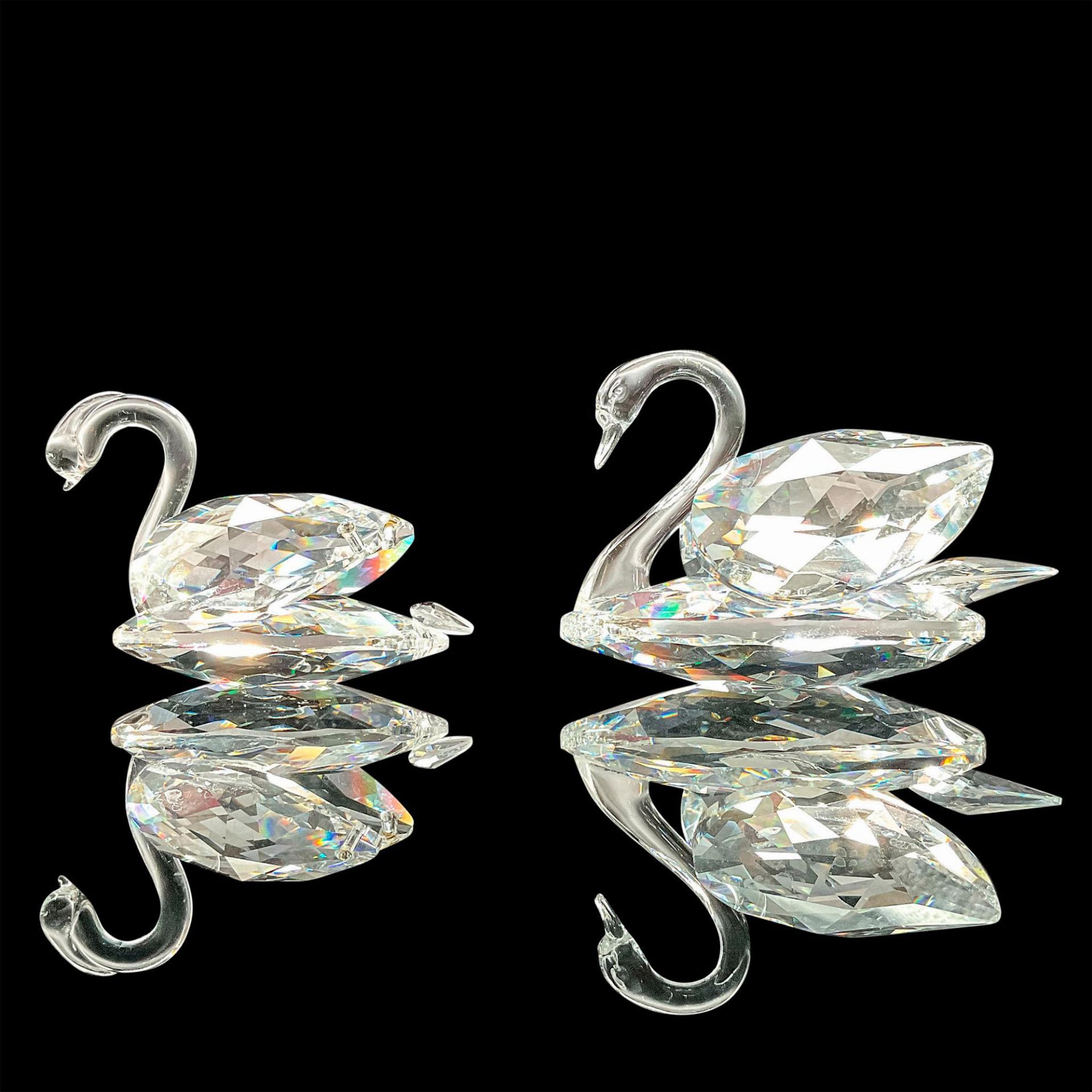 2pc Swarovski Crystal Figurine, Swans - Bild 2 aus 3