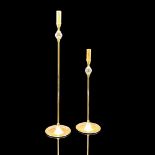 2pc Valerio Albarello Brass Holders Embellished with Swarovski Crystals