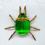 Daniel Swarovski Crystal Small Brooch, Aronos Beetle