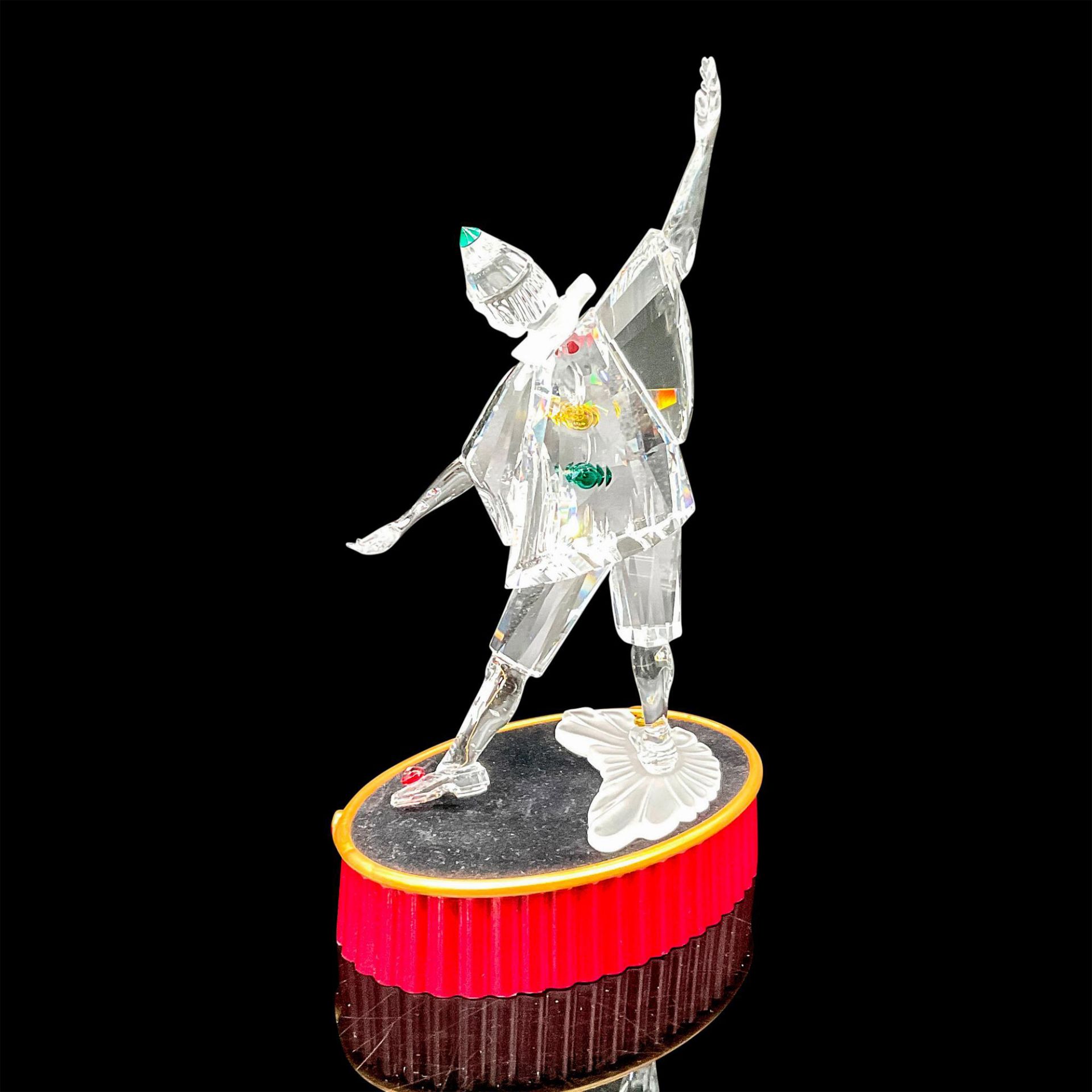 Swarovski Crystal Figurine, 1999 Masquerade Pierrot + Base - Bild 2 aus 4