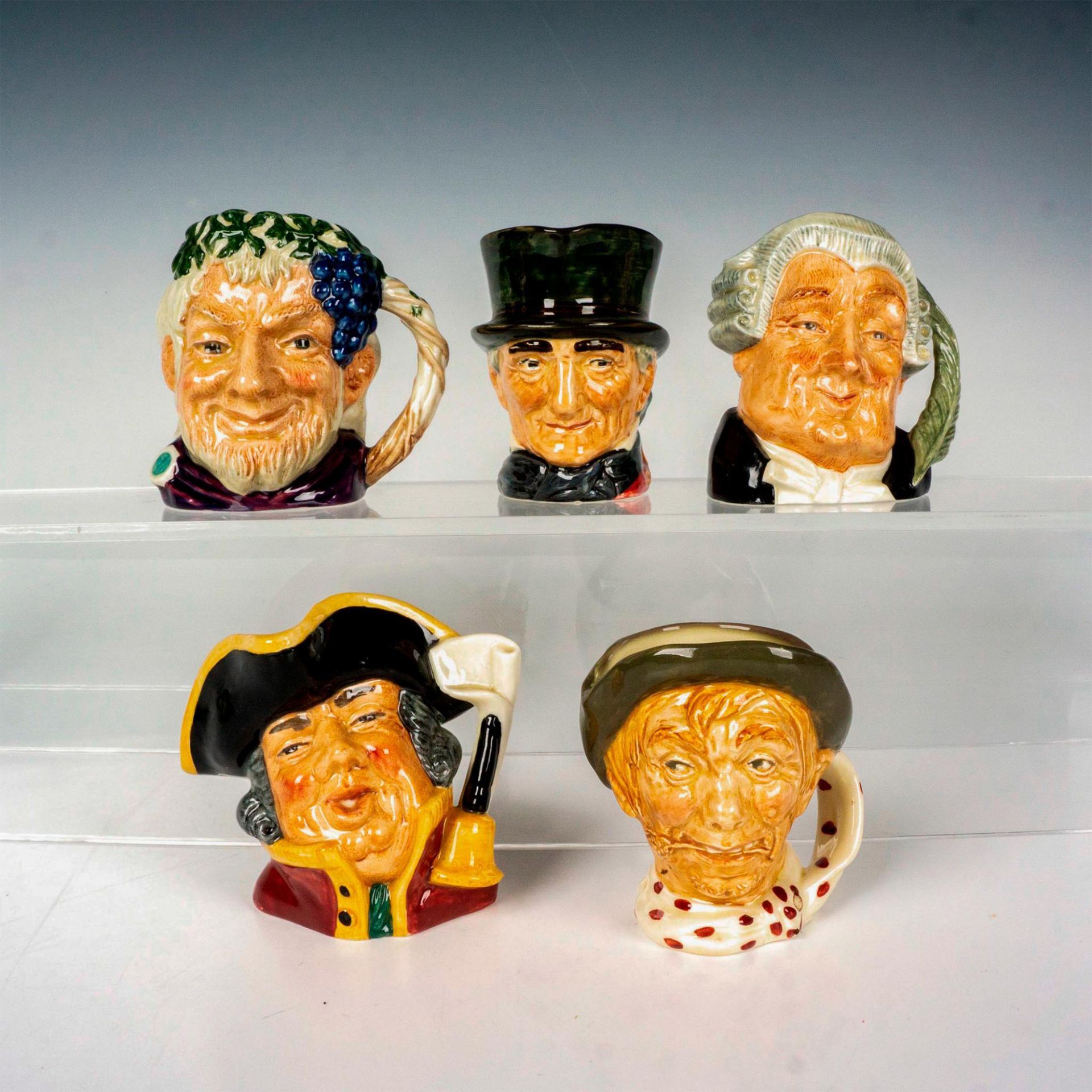 5pc Royal Doulton Small Classic Characters Jugs