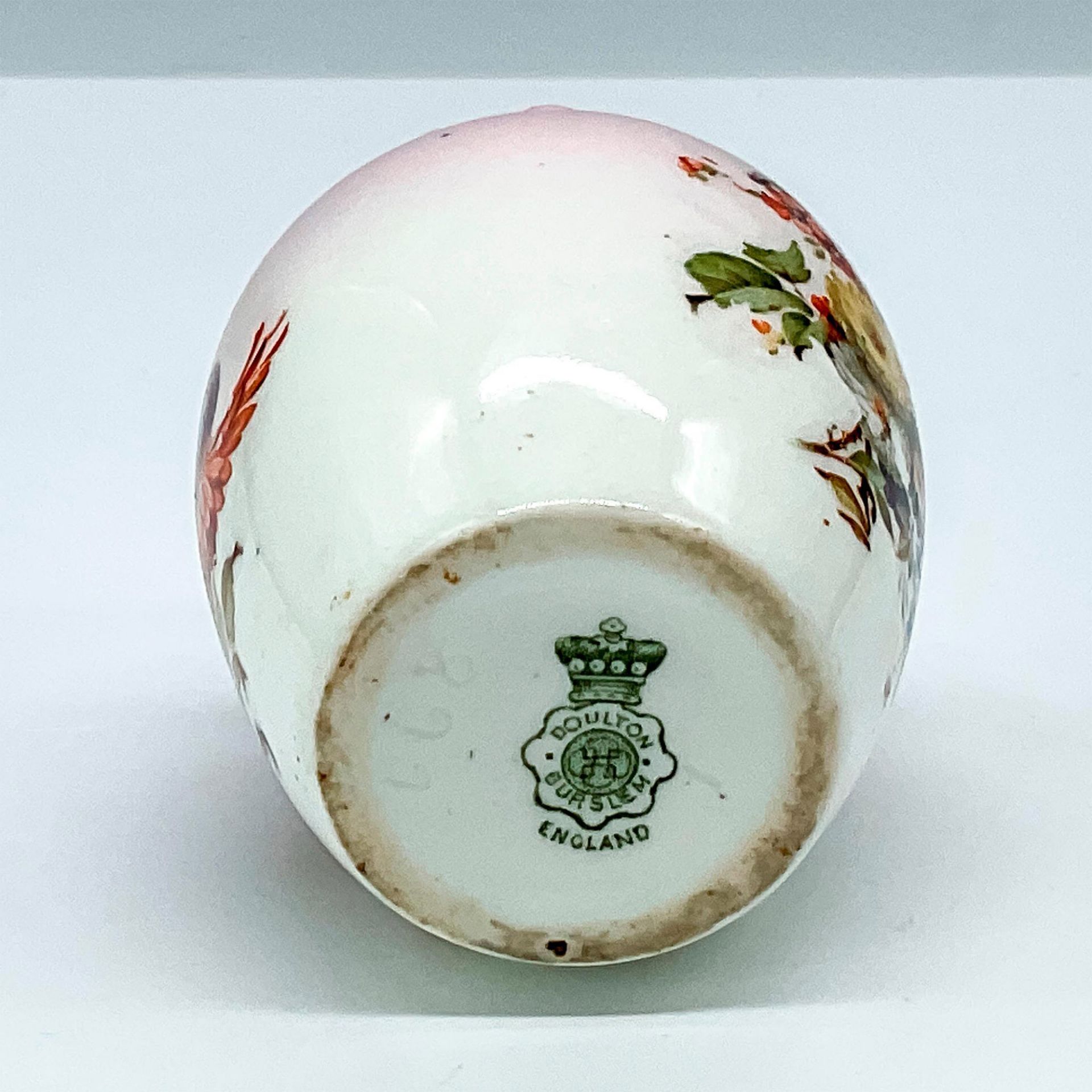 Doulton Burslem Miniature Vase, Floral Design - Image 3 of 3