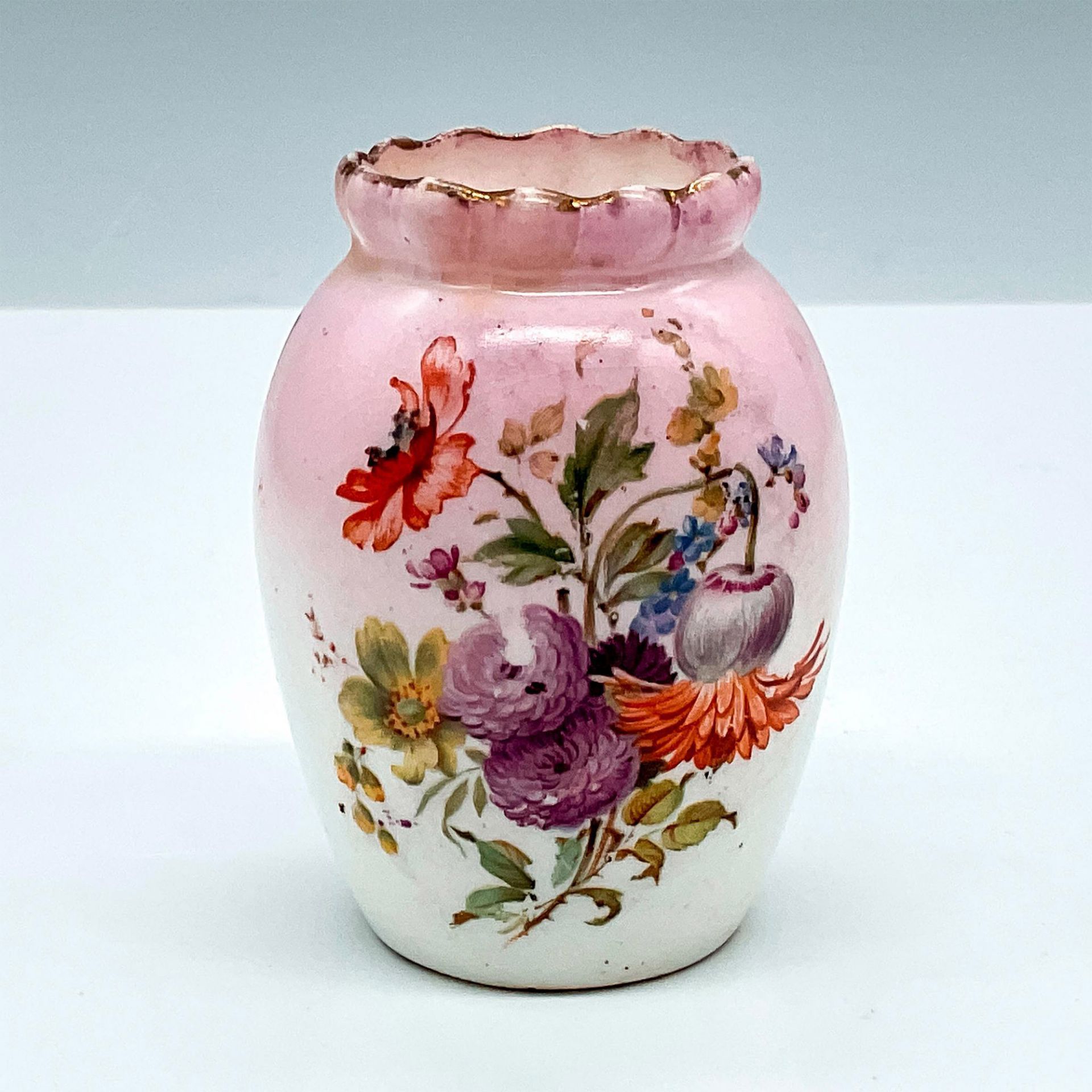 Doulton Burslem Miniature Vase, Floral Design - Image 2 of 3