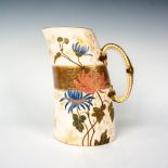 Early Doulton Pitcher, Gold and Floral Motif