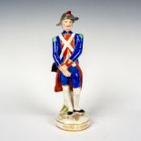 French Porcelain Military Figurine