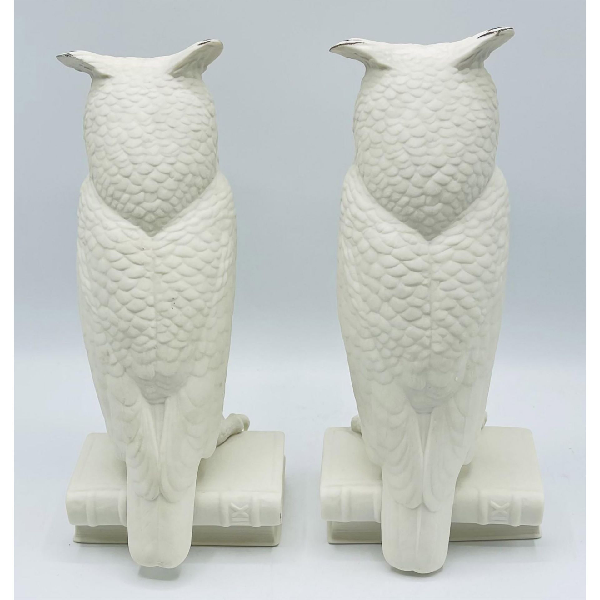 Boehm Porcelain Bird Figurine, Owl Bookends 453 - Bild 4 aus 5