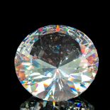 Swarovski Silver Crystal Diamond Cut Chaton Paperweight