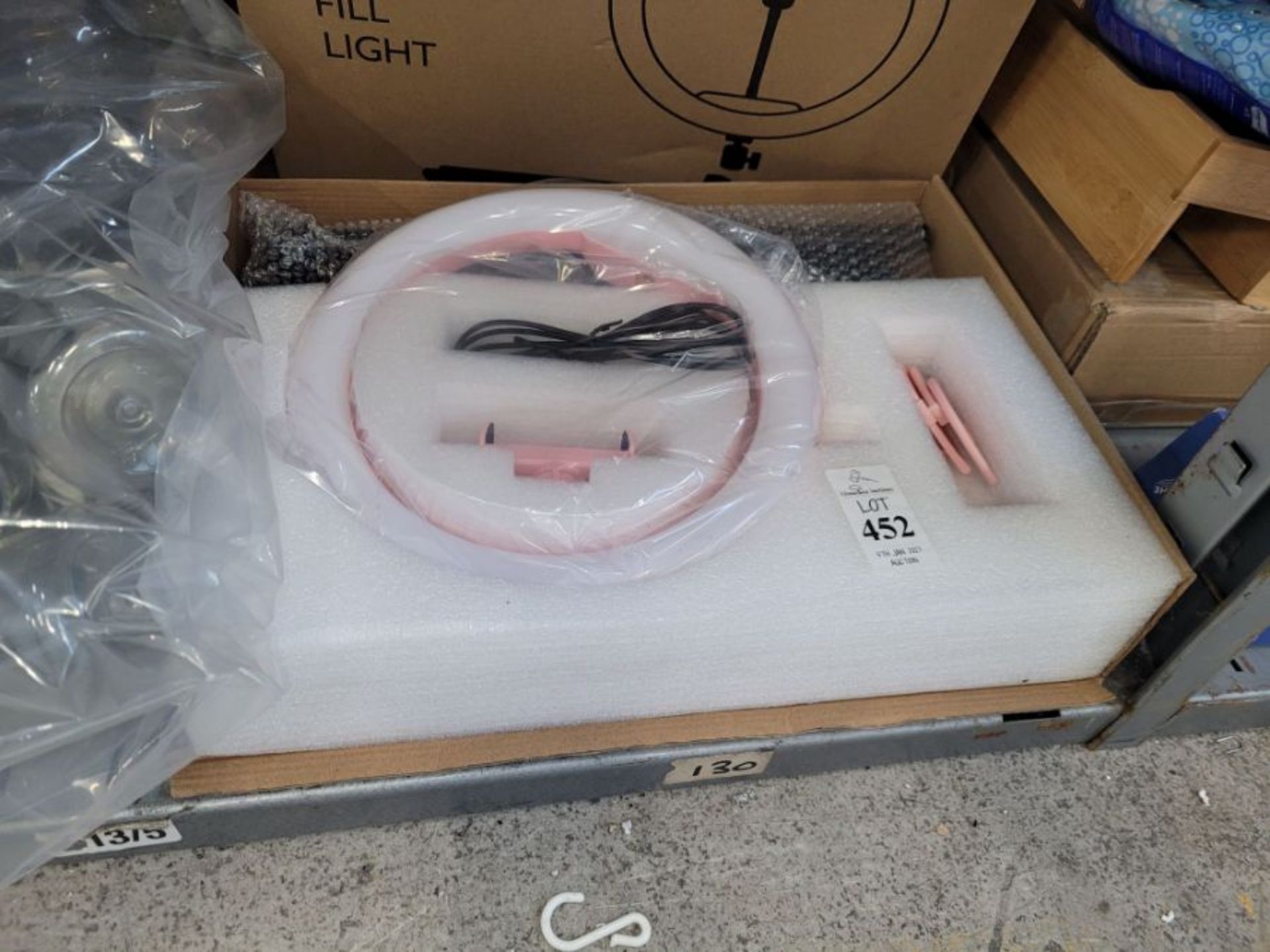 PINK LED RING SELFIE LIGHT (WORKING)