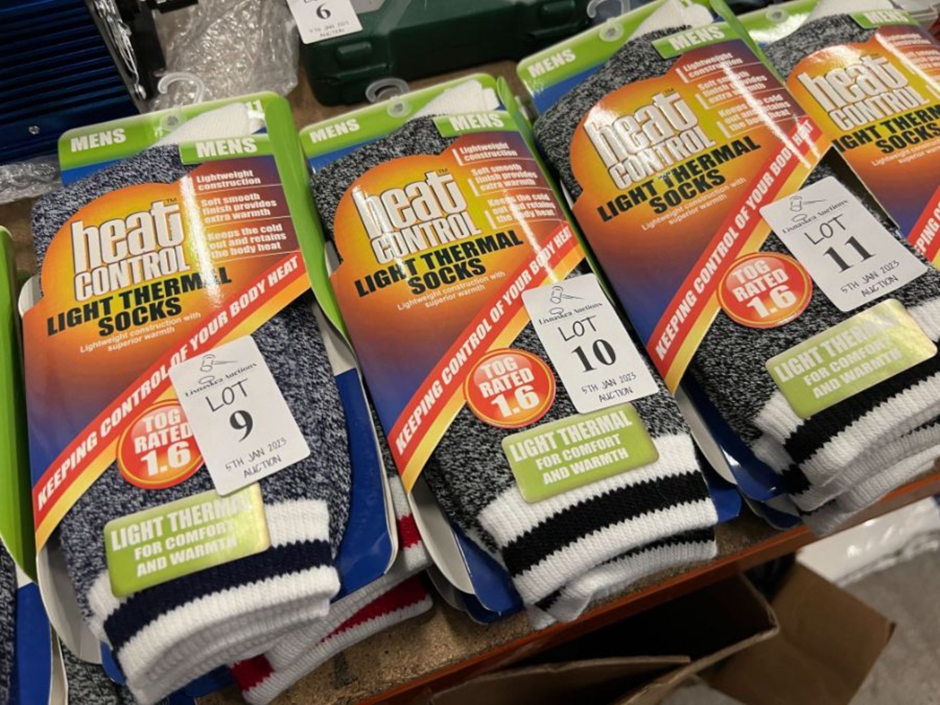 2X PACKS OF MENS HEAT CONTROL LIGHT THERMAL SOCKS