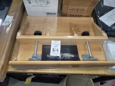 MAISON & WHITE CLAMP-ON BAMBOO SHELF (NEW)