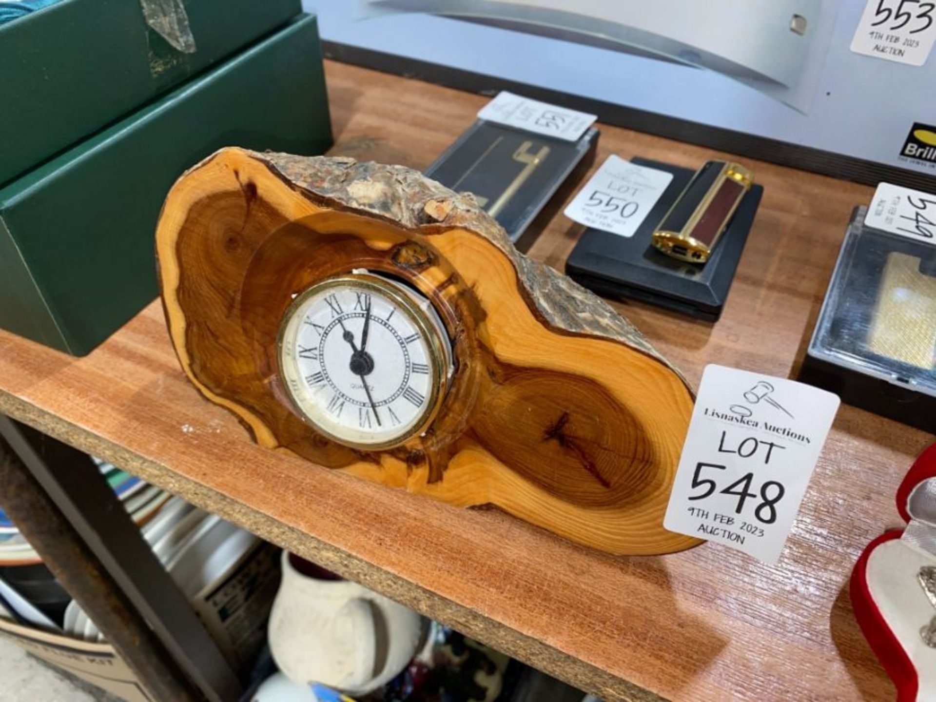 NATURAL WOOD QUARTZ CLOCK