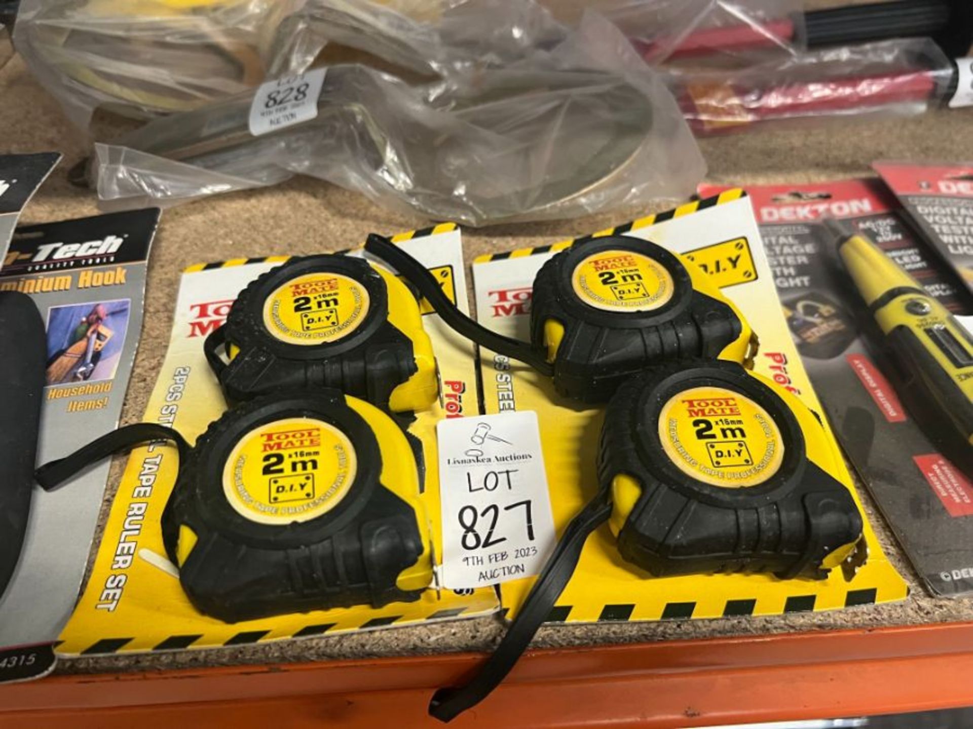 4X TOOL MATE 2M MEASURING TAPES (NEW)