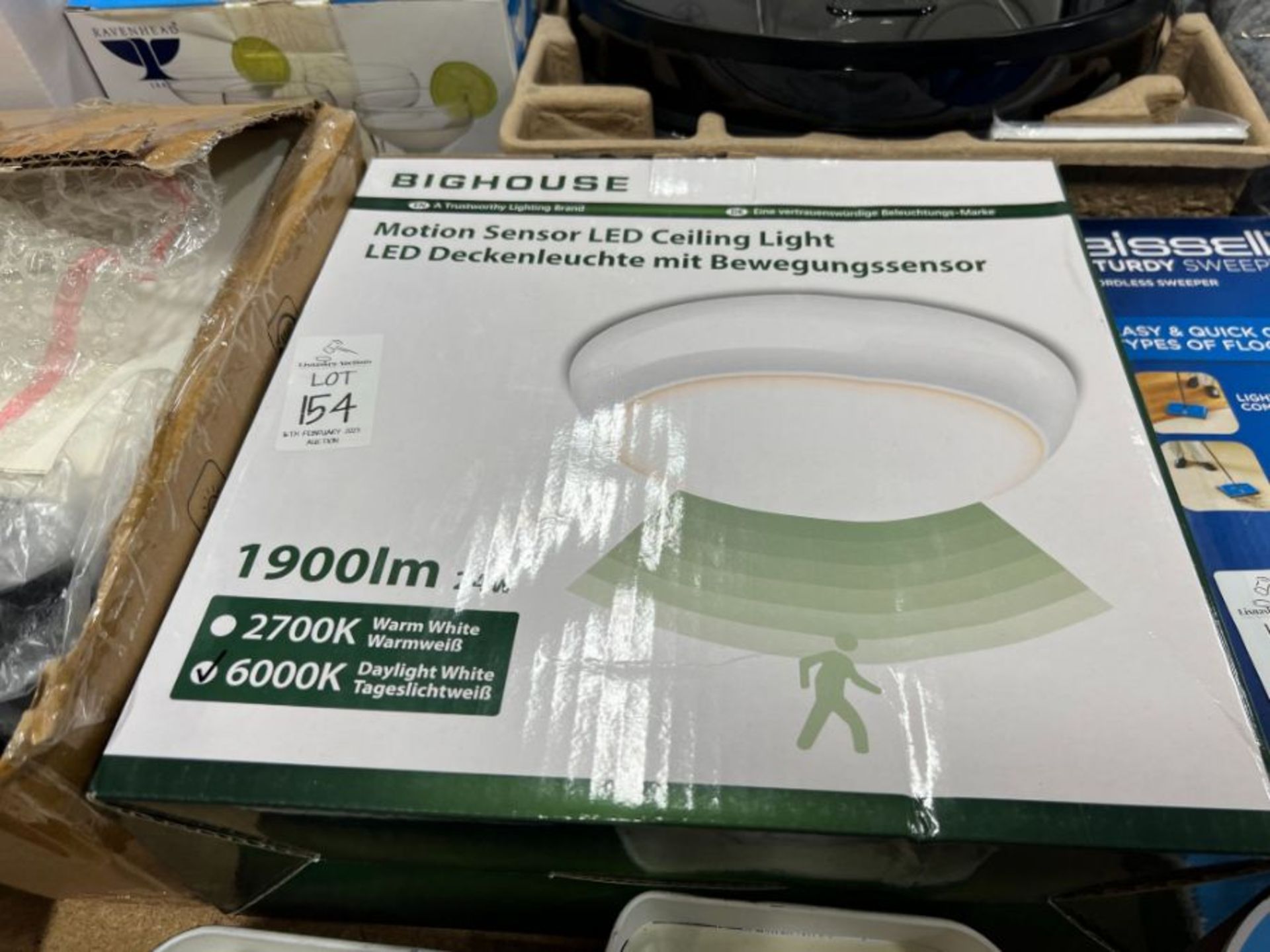 BIGHOUSE MOTION SENSOR LED CEILING LIGHT - 6000K