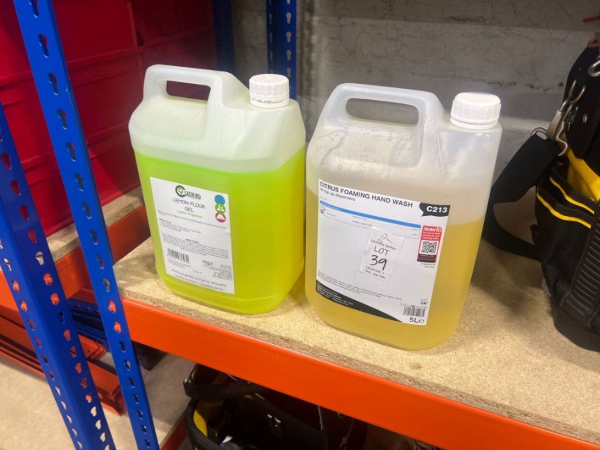 5L TUB OF LEMON FLOOR GEL & 5L TUB OF FOAMING HAND WASH