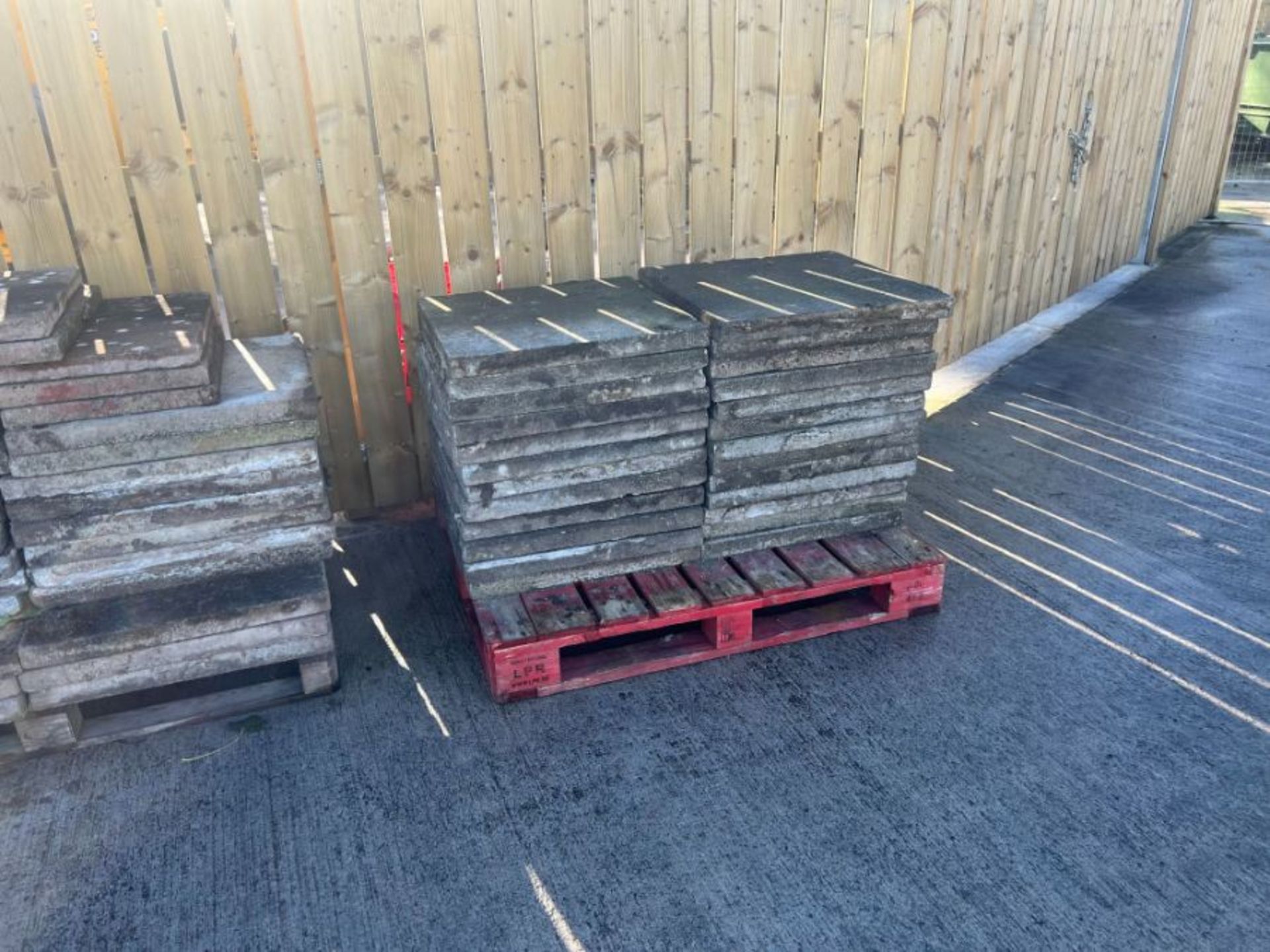 RED PALLET OF PAVING FLAGS - LOCATED AT CASTLE ARCHDALE CARAVAN PARK - **BUYER TO HAVE IT REMOVED