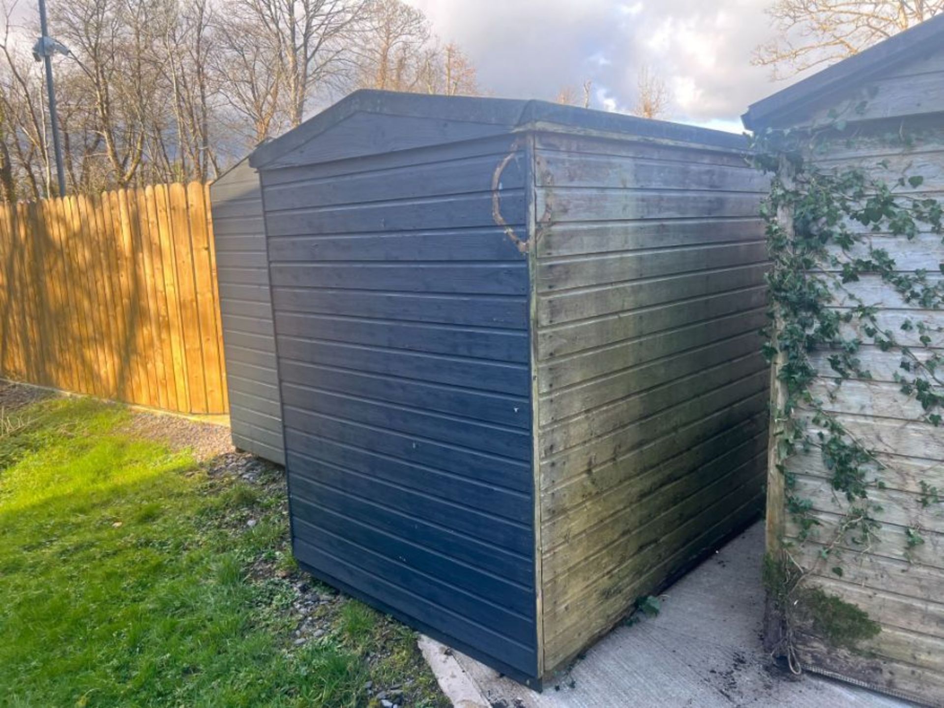 GARDEN SHED 10FT X 5FT - LOCATED AT CASTLE ARCHDALE CARAVAN PARK - (NO HAMMER VAT) **BUYER TO HAVE - Image 3 of 3