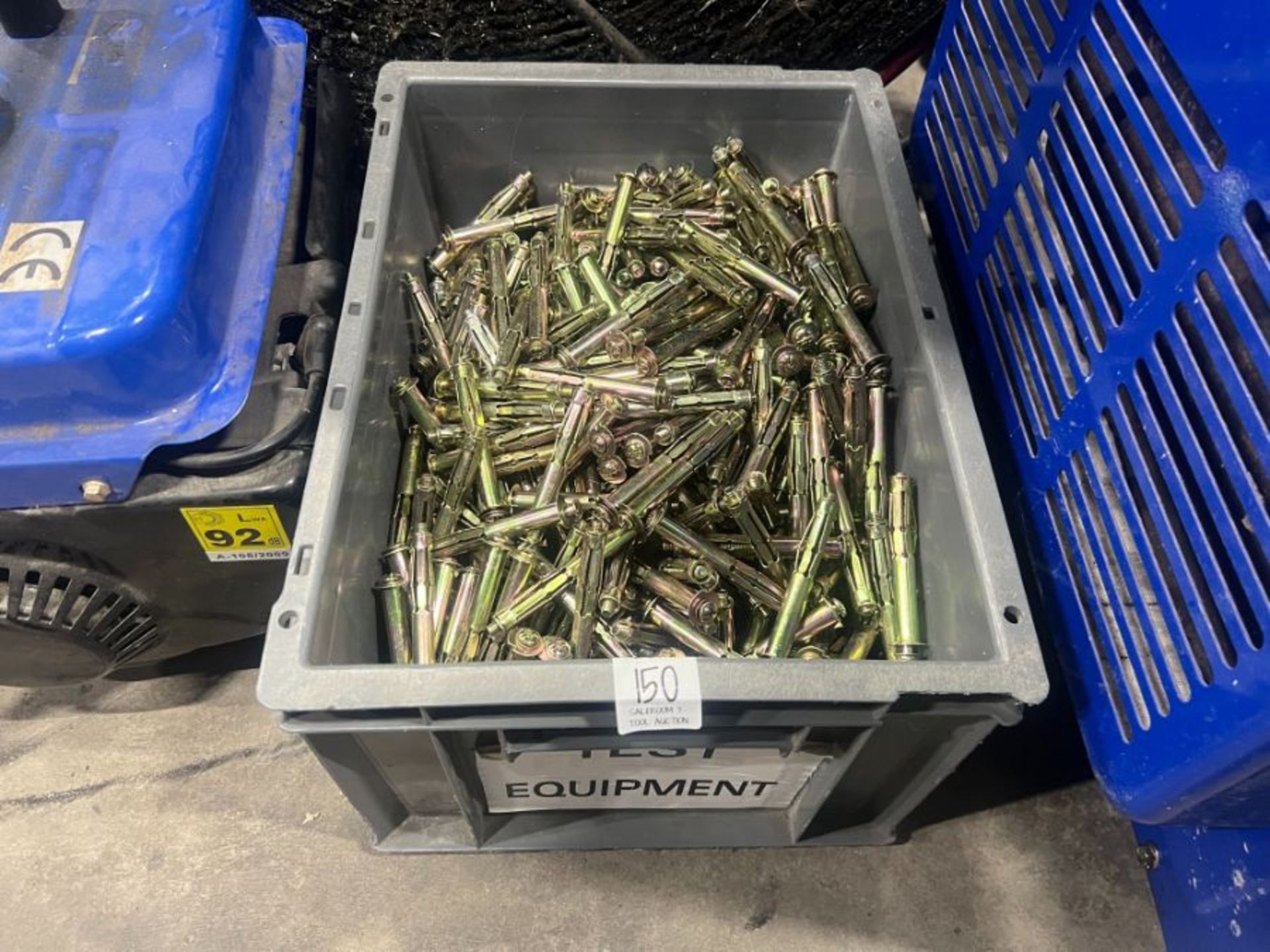 LARGE TUB OF WALL BOLTS