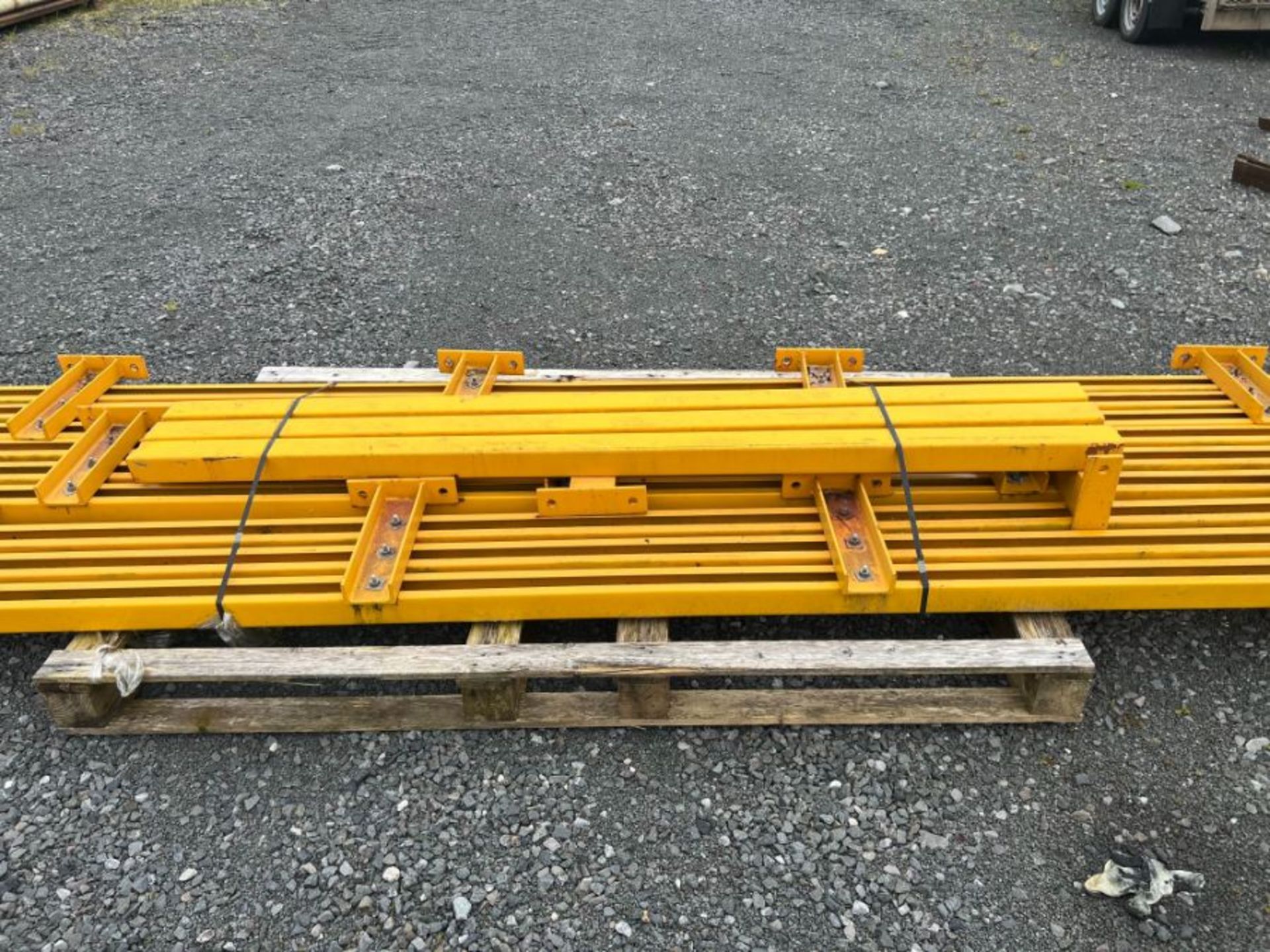 PALLET OF YELLOW SAFETY BARRIERS 20FT - Image 2 of 2