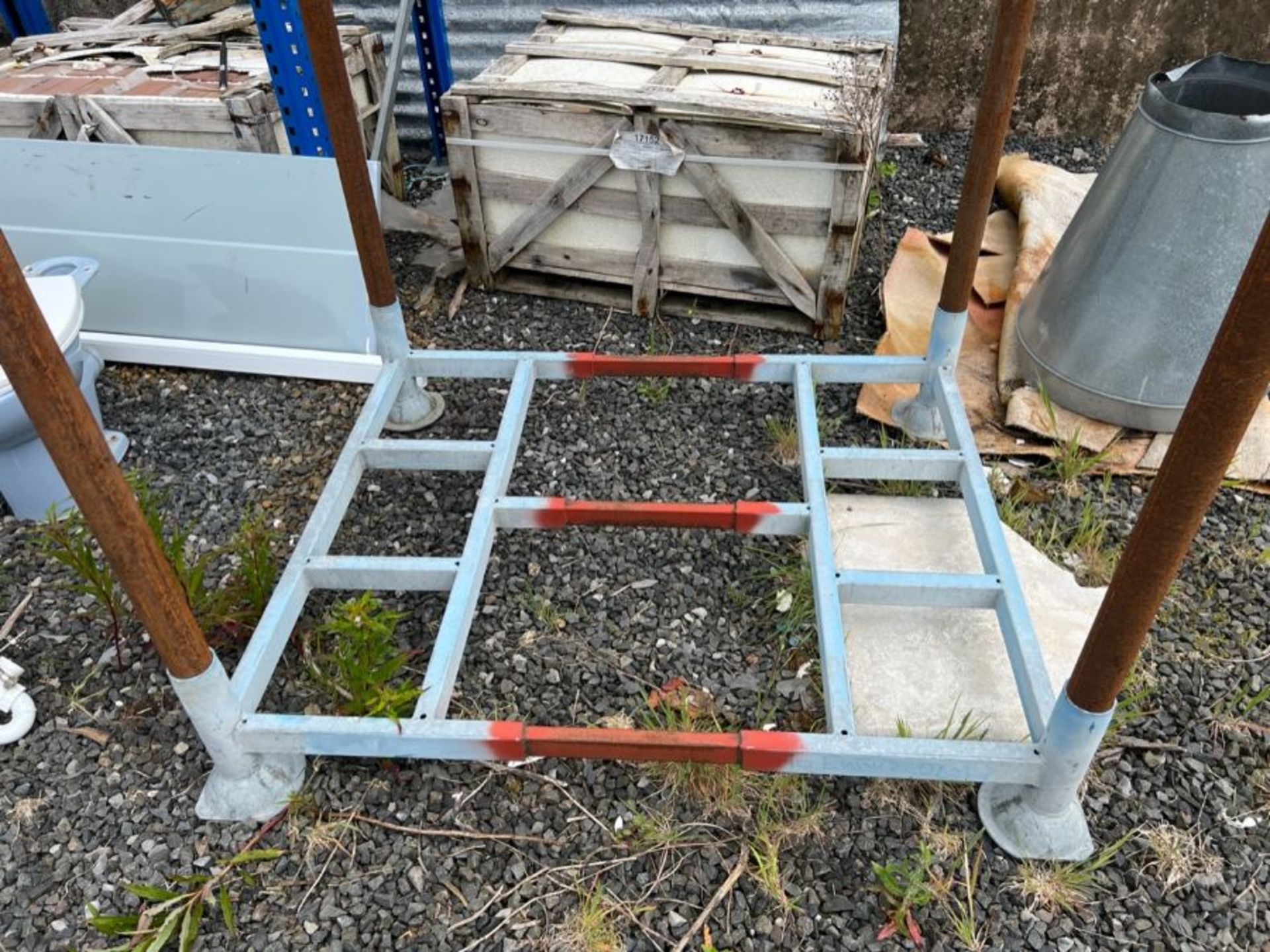 2X STACKABLE STEEL STILLAGES 52” X 42.5” W X 59” H - Image 2 of 2