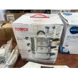 TOWER STAINLESS STEEL 18CM 3-TIER STEAMER