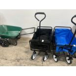 BLACK HEAVY DUTY COLLAPSIBLE TROLLEY CART (NEW)
