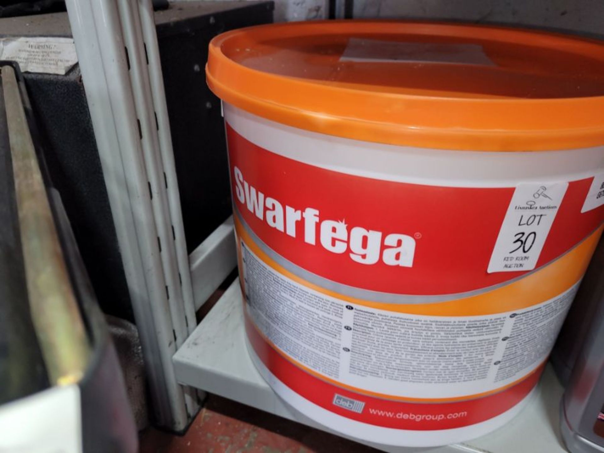 SWARFEGA ORANGE HAND CLEANER- 15L TUB [SOR15L] (NEW) - Image 2 of 3