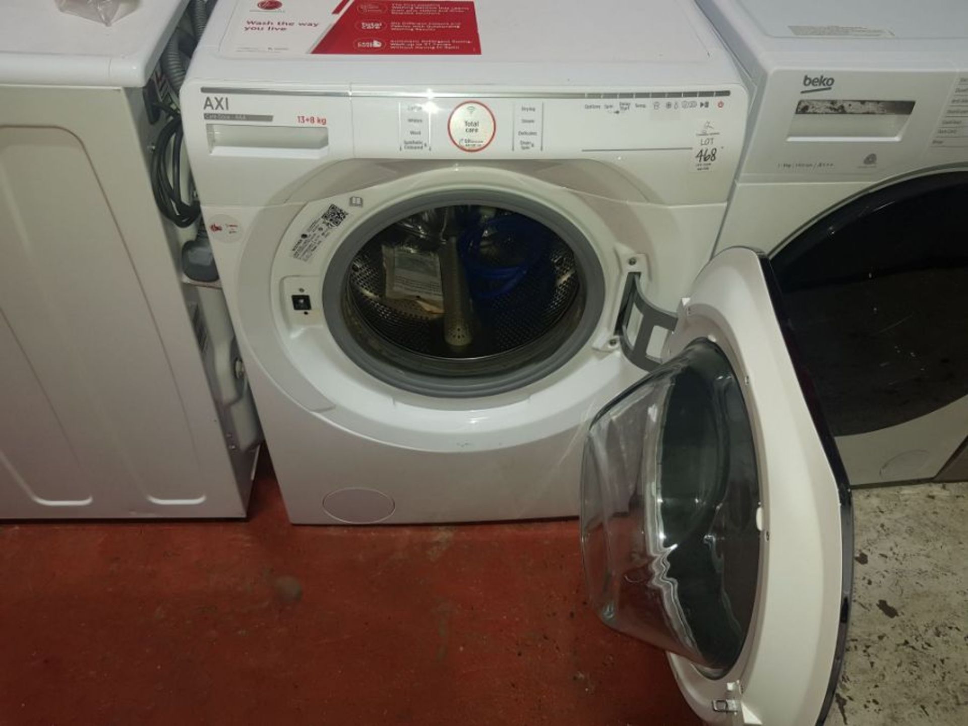 HOOVER AWDPD4148LH1-80 WASHING DRYER MACHINE 13+8KG (VAT TO BE ADDED TO HAMMER PRICE) - Image 4 of 4