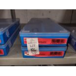 2 PLASTIC BOXES LARGE WITH LID