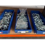 LARGE BLUE TRAY OF NUTS & BOLTS